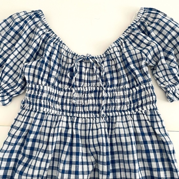 URBAN Outfitters Babydoll Gingham Print Mini Dress NWT - Picture 8 of 15